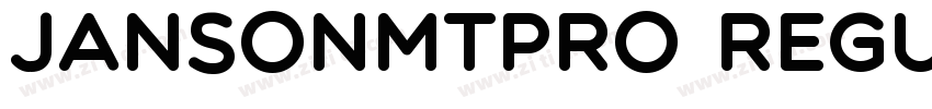 JansonMTPro Regular字体转换